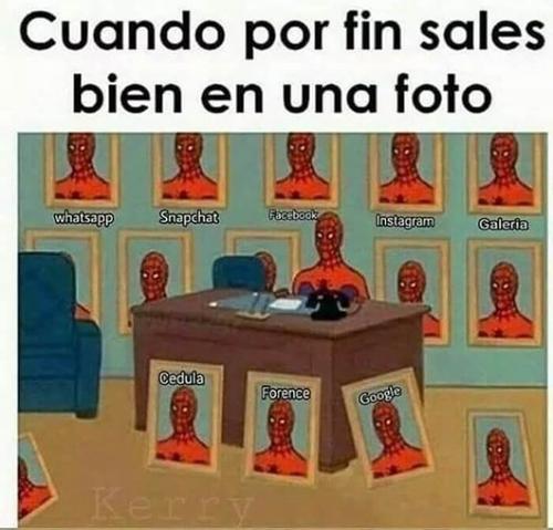 Finalmente sales bien en una foto