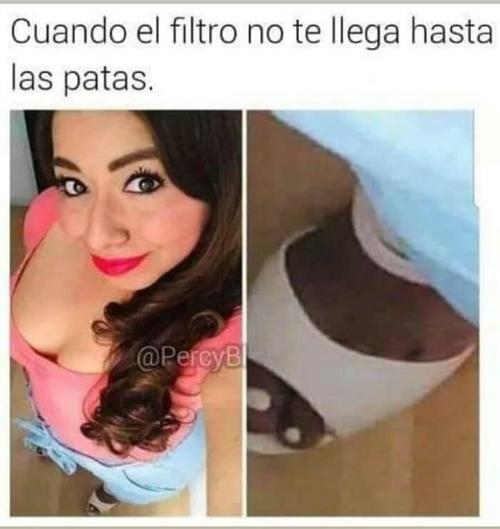 Cuando el filtro no te llega a los pies