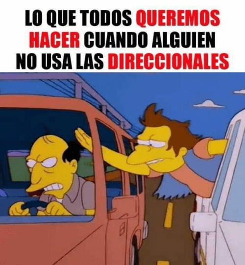 Cuando no usa los intermitentes