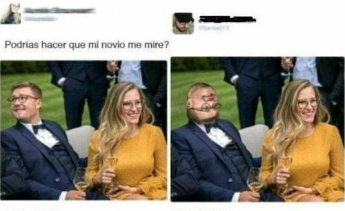 Si quieres que tu novio te mire