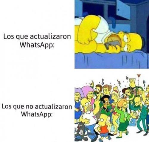 Los que actualizaron whatsapp