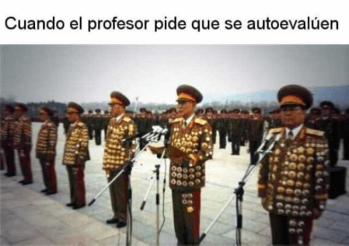 Cuando el profesor pide la opinión