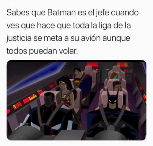 Cuando batman es el jefe