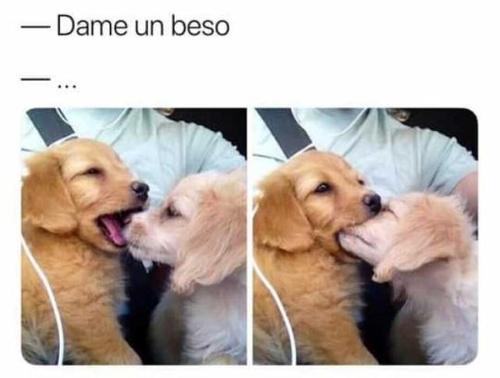 Cuando hace tiempo que no  te pide que le des un beso