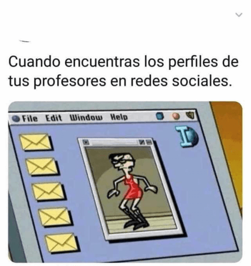 Cuando encuentras a tu profesor