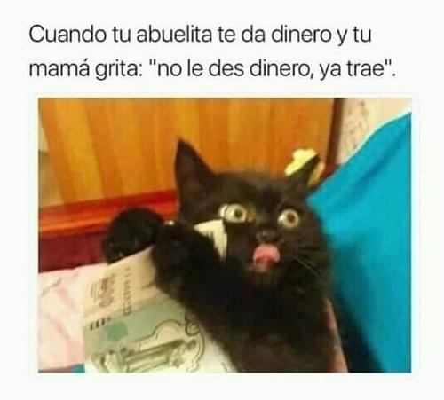 Cuando tu abuela te da dinero