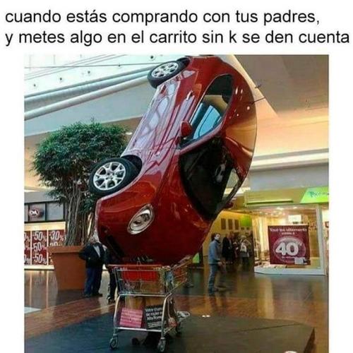 Por eso  quiero ir de compras con mis padres