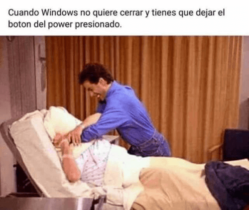 Windows no quiere cerrar