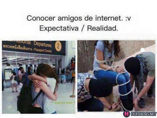 Amigos que conoces por internet: expectativa vs realidad