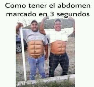 Como marcar el abdomen en 3 segundos