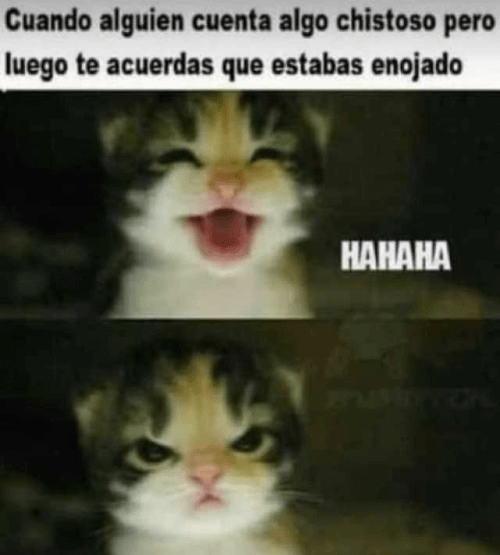 Cuando alguien estaba enojado