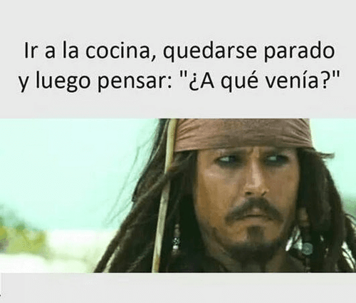 Ir a la cocina y pensar