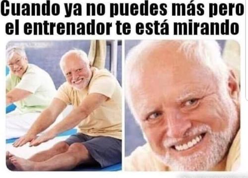 Cuando el entrenador te esta mirando