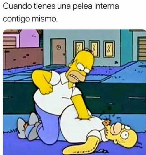 Todos tenemos peleas internas