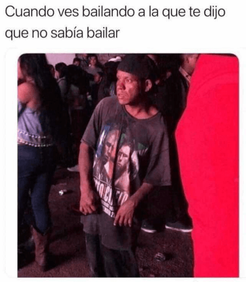 Cuando ves bailando a esa tia